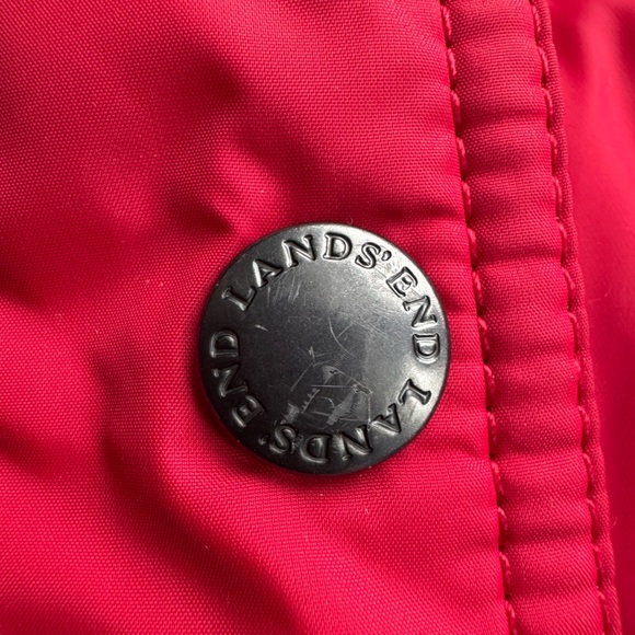 ❄️Lands’ End XS 2-4 red down puffer jacket❄️ - Picture 10 of 11